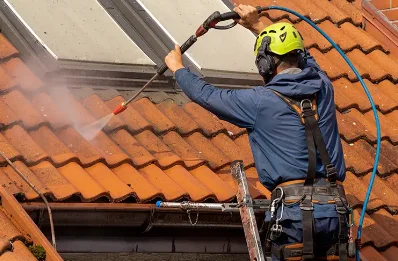 Démoussage et hydrofuge de toiture à Gambais